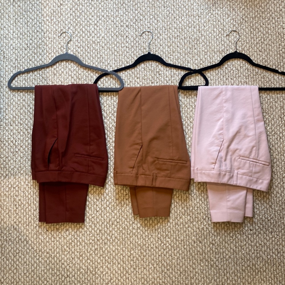 (Lot of 3) Express Columnist ankle length pants size 0R
